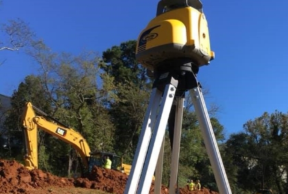 Spectra Precision Laser in use on a job site