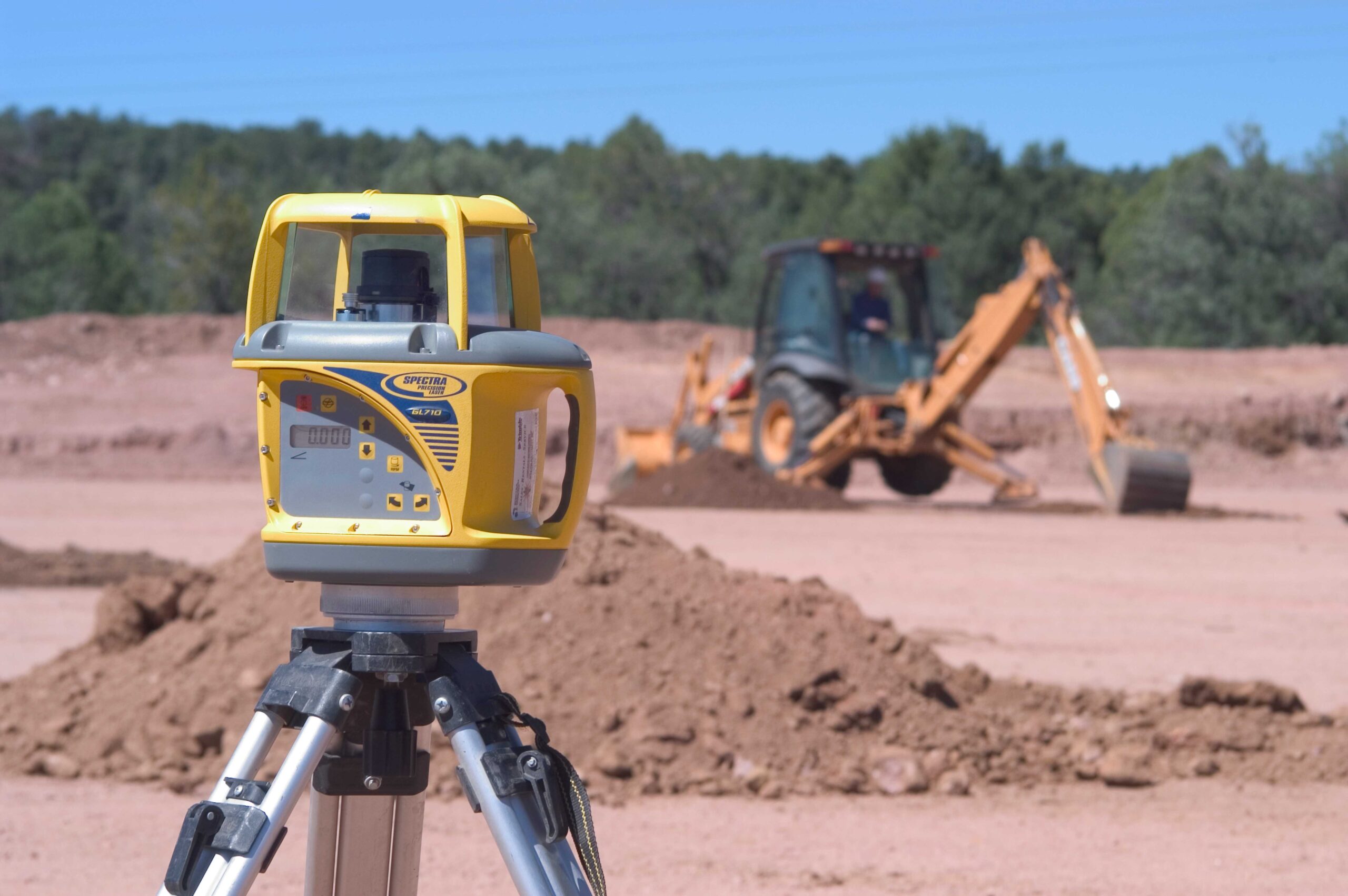 Spectra Precision Laser on Excavation Site