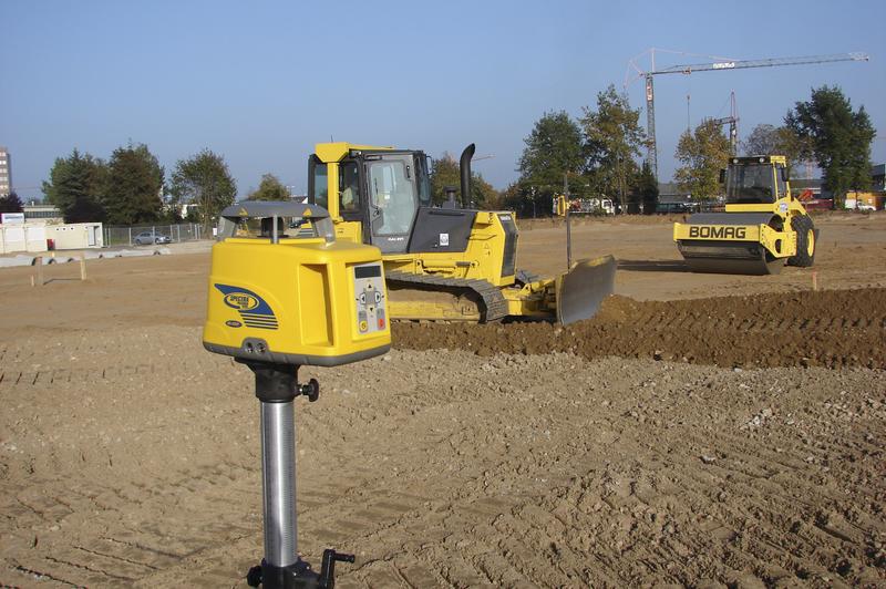 A Spectra Laser in use on a job site